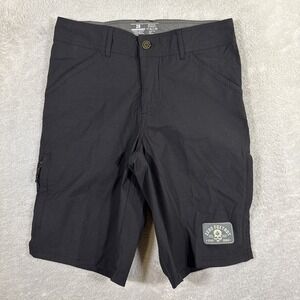 NEW Zero Foxtrot Unlined Cargo Shorts Chino Nylon Black Mens 28 11" Active Army